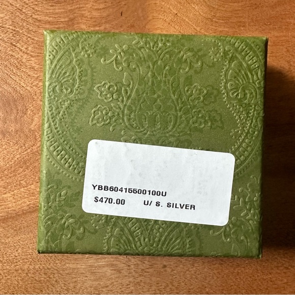 Gucci GG Rope Engraved Sterling Silver Necklace NWT Includes Box - Picture 6 of 6